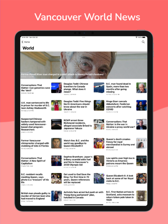 Vancouver Local News & Sports iPad screenshot 7 - News app