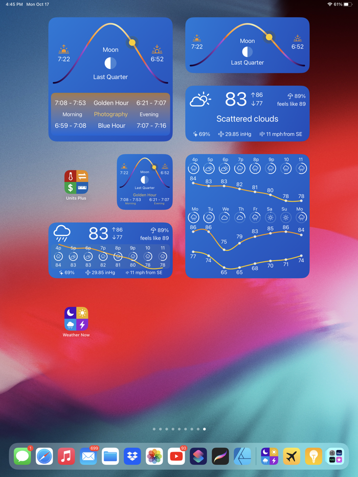 Weather Now Live Widgets