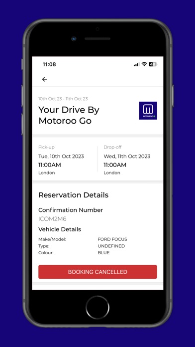 Motoroo Go - Car Hire Screenshot