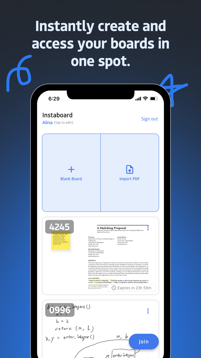 Instaboard Online Whiteboard