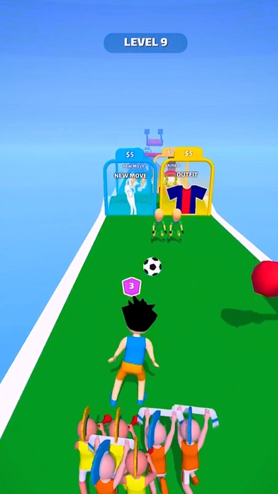 Football Gold Ball Soccer Run Screenshot
