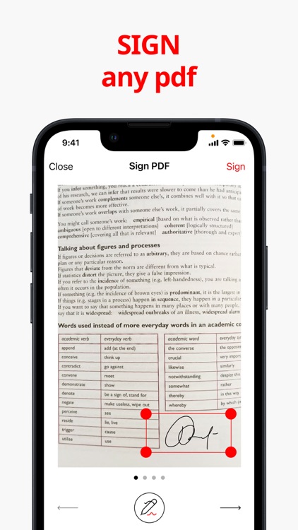 PDF Support - Scan, Edit, Sign