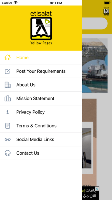 UAE YellowPages Screenshot