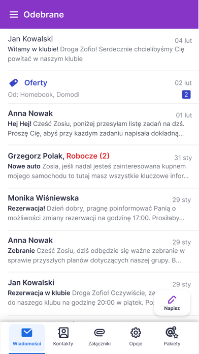 Poczta o2 Screenshot