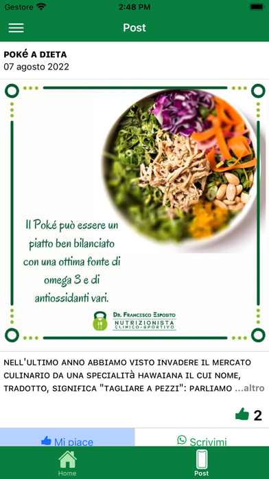 Nutrizione Esposito Francesco Screenshot