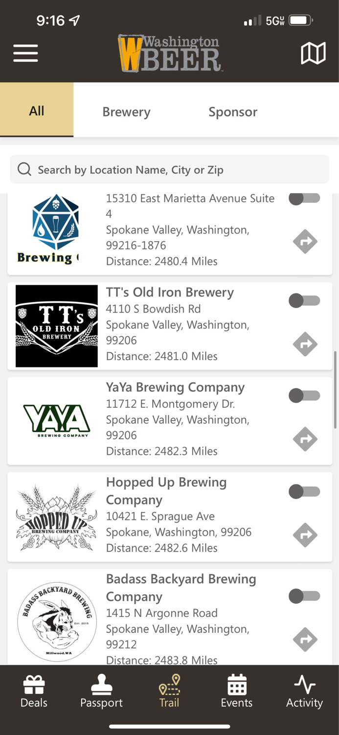 Washington Beer Mobile App