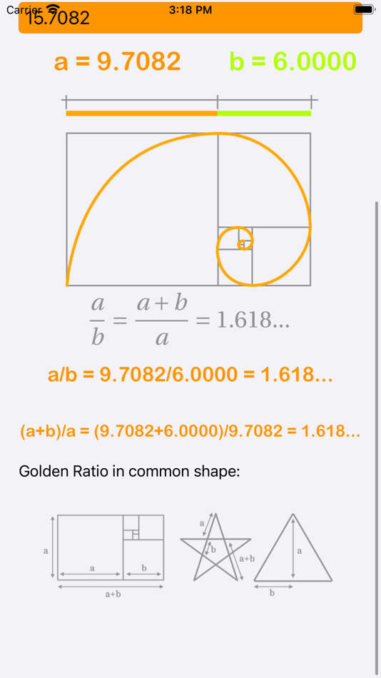 #8. Golden Ratio Calculator Plus (iOS) 由: Heng Jia Liang