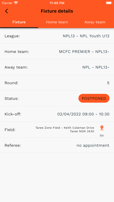 FMNC MySportApp Screenshot