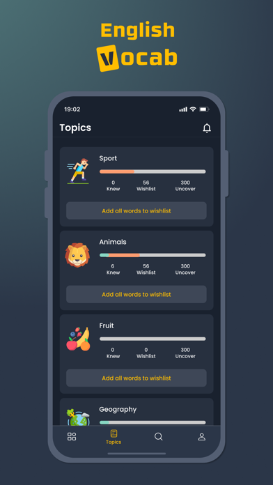 English Vocabulary - AI Quiz Screenshot