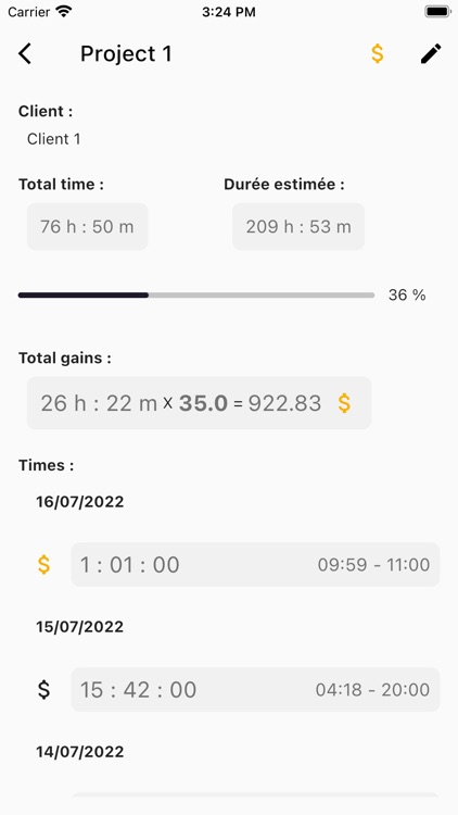 Project Timer - Tracker