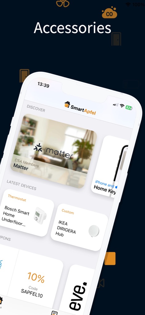 SmartApfel - smartapfel-homekit-matter-devices-screen