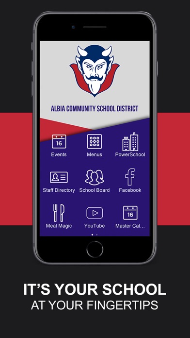 Albia Schools iPhone screenshot 1 - Education app
