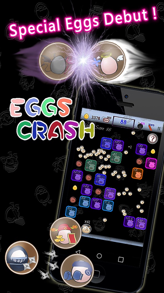 #3. Eggs Crash 蛋蛋彈珠 (iOS) 由: Yim Tsz Kin