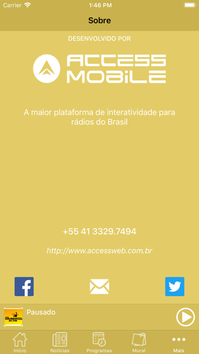 Rádio Colméia de Campo Mourão Screenshot