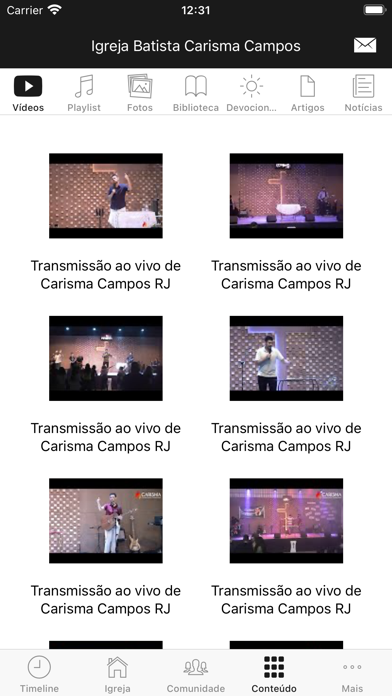 Igreja Batista Carisma Campos Screenshot