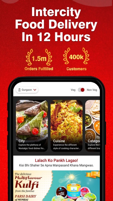 JustMyRoots: Food Delivery App Screenshot