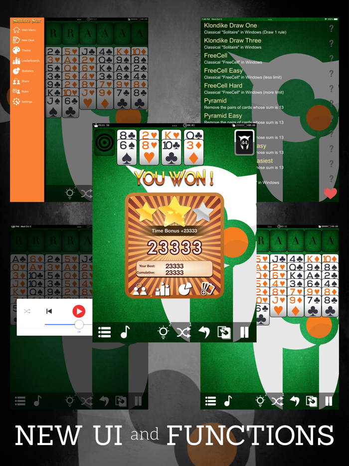Solitaire Star Cards Game Set