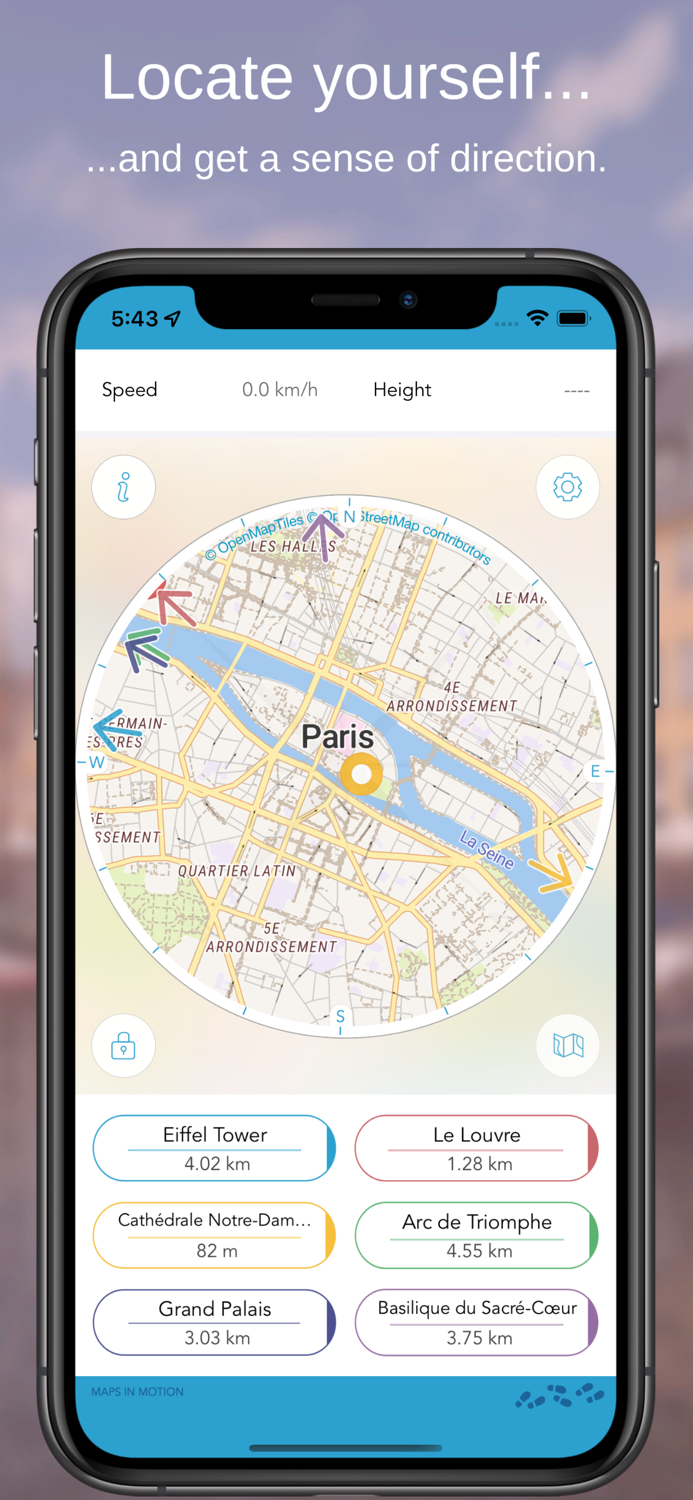 Paris on Foot  Offline Map