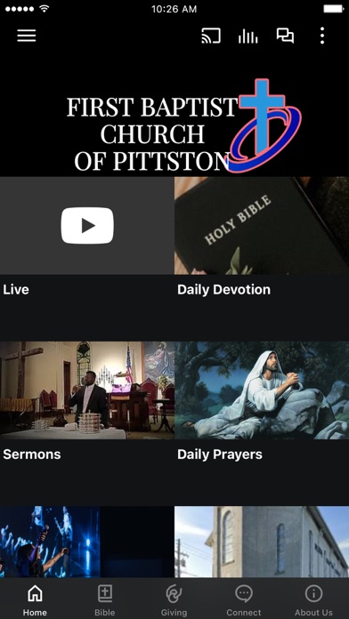 Screenshot 1 of First Baptist Church Pittston App