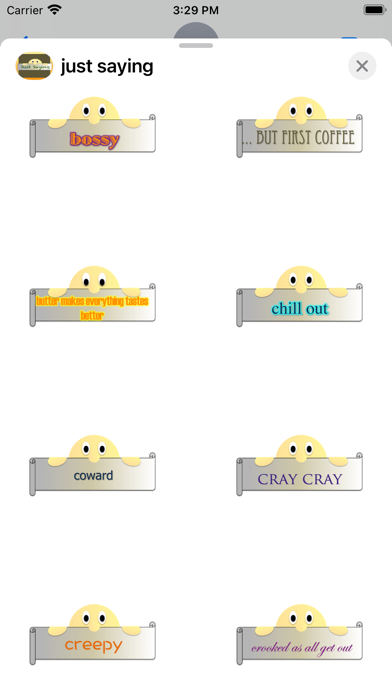 Just Saying Stickers Screenshot