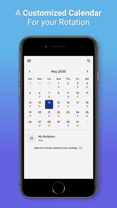 Screenshot #1 pour Monaweb -Shift worker calendar