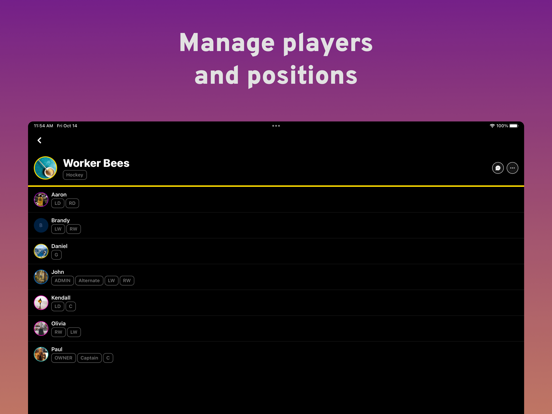 1Time Sports iPad screenshot 4 - Sports app