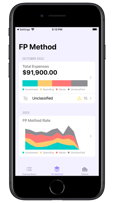 FP Budget: Checkbook Register Screenshot