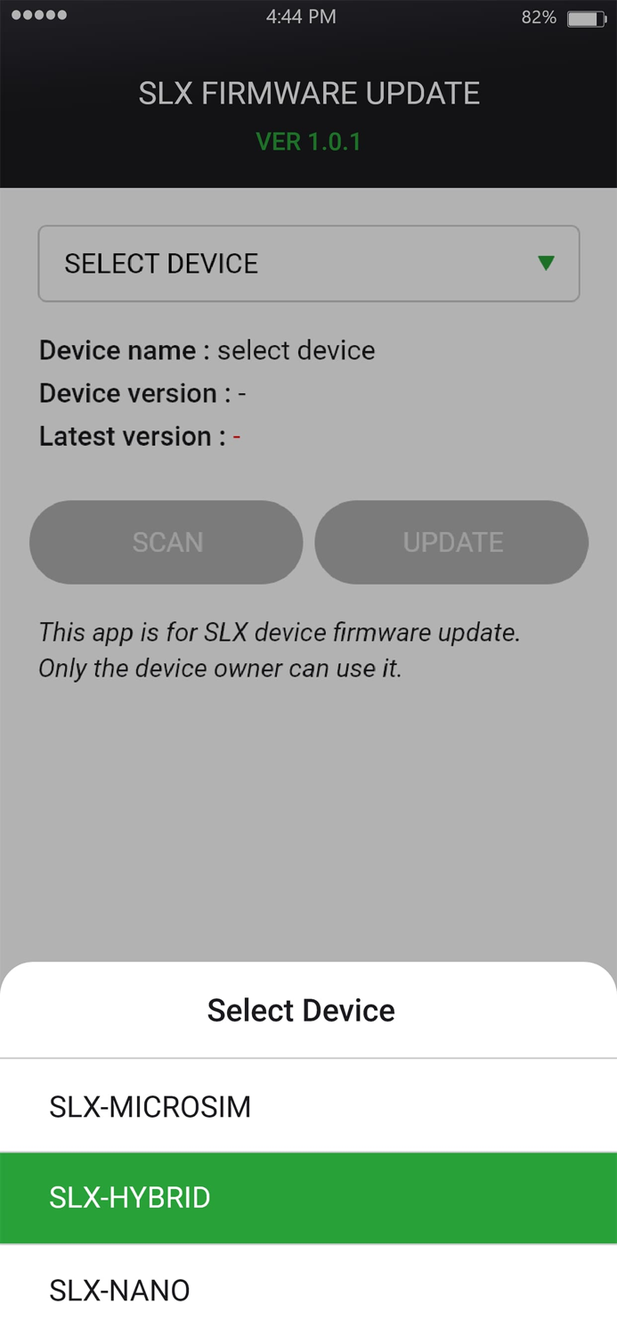 SLX Firmware Update
