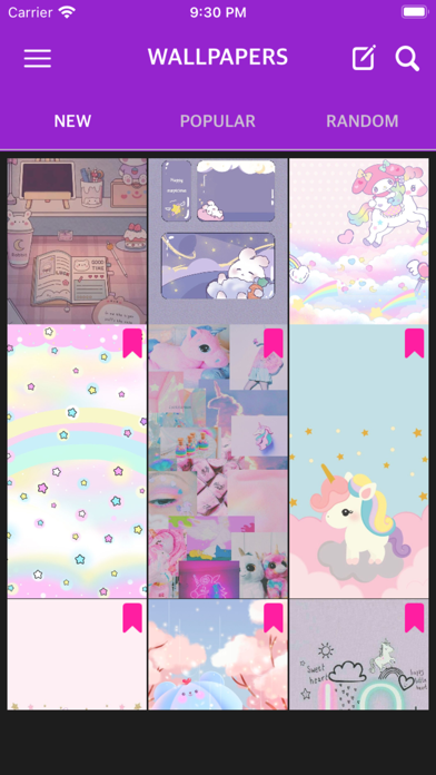 Unicorn kawaii wallpapers HD Screenshot