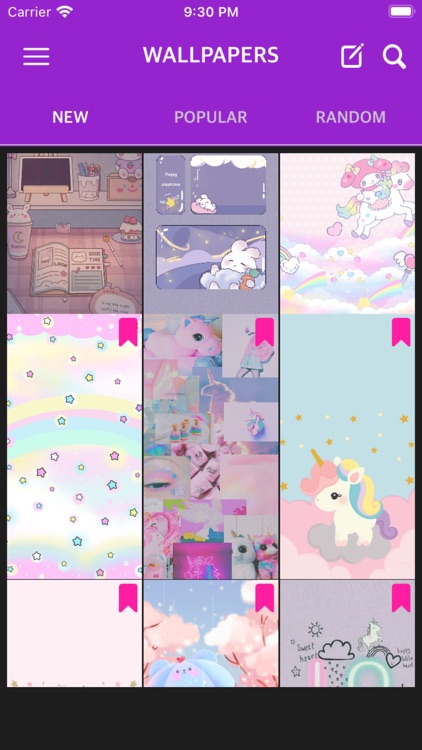 Unicorn kawaii wallpapers HD screenshot-3