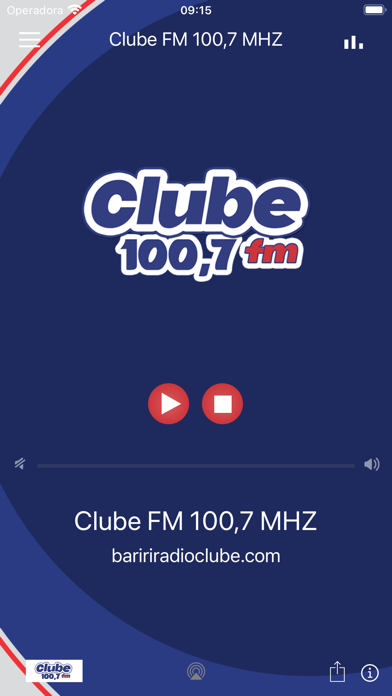 Clube FM 100,7 MHZ Screenshot