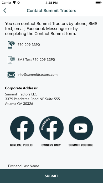 Summit Tractors Connect Screenshot