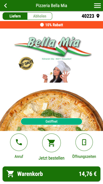 Pizzeria Bella Mia Screenshot
