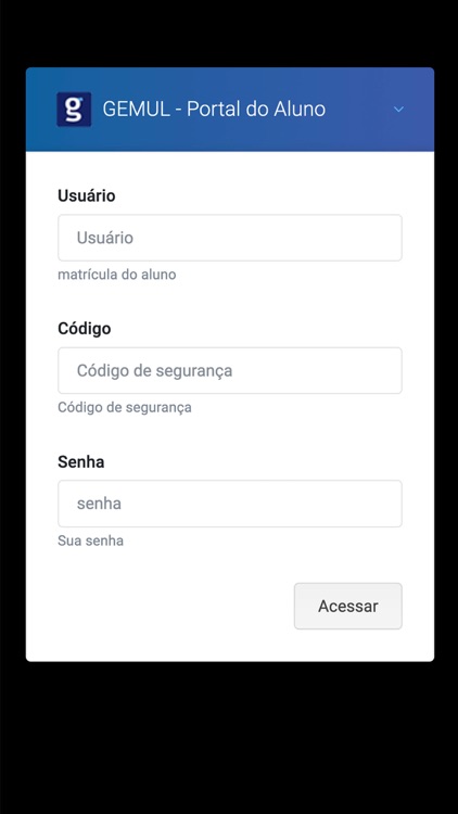 Portal Aluno Hidrolândia/GEMUL