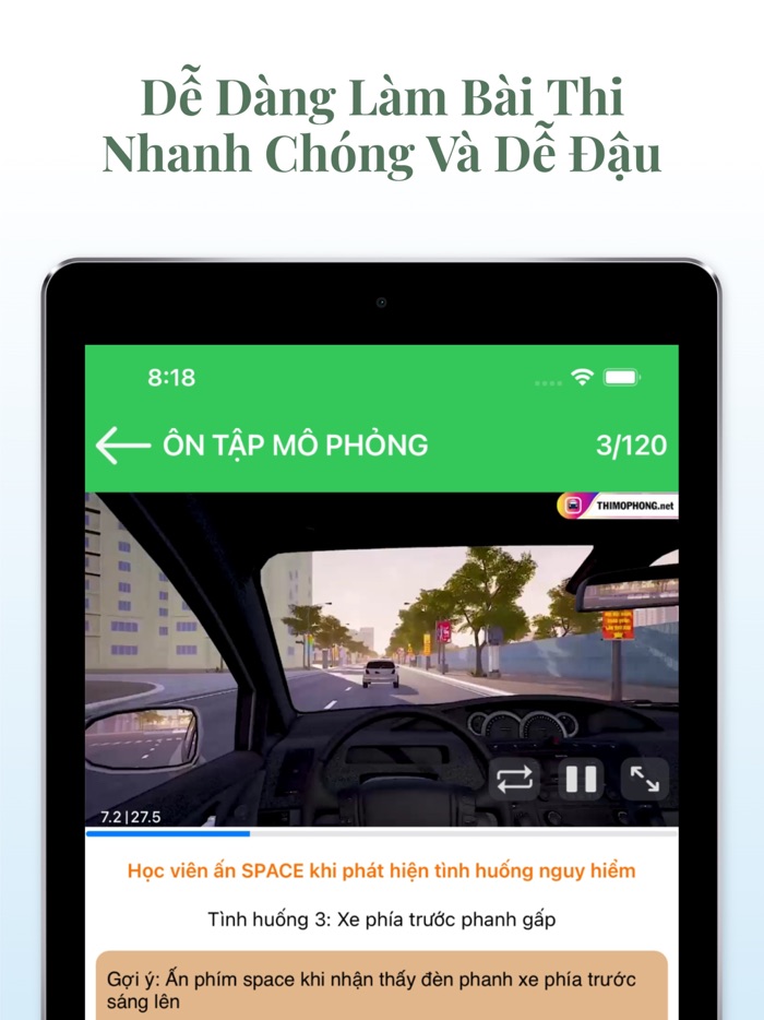 Thi Mô Phỏng Lái Xe