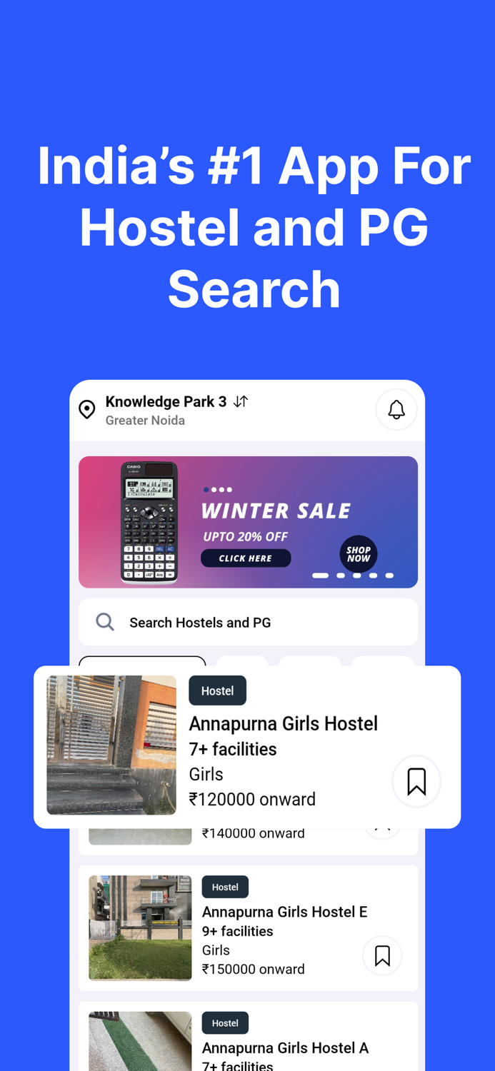 Provider  Search Hostel and PG