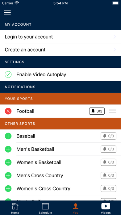 Hope College Athletics Screenshot