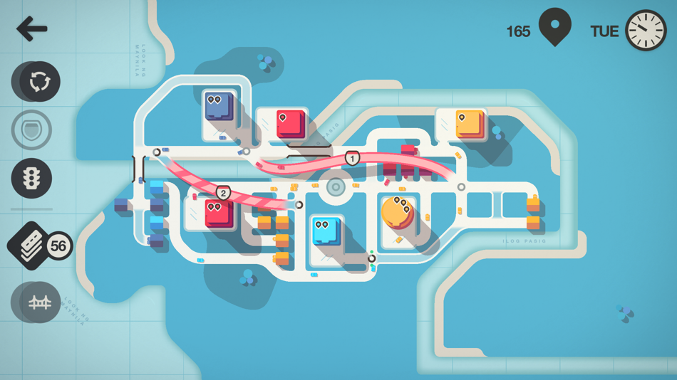 #4. Mini Motorways (iOS) 由: Dinosaur Polo Club