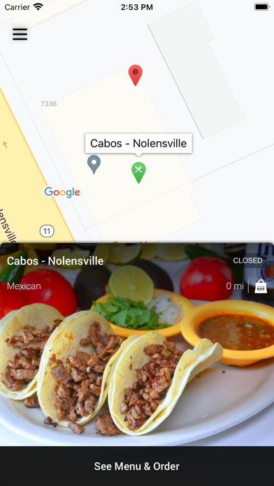 Cabos Mexican Restaurant Screenshot