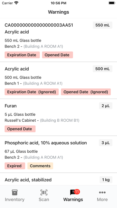 RSS Chemicals Screenshot