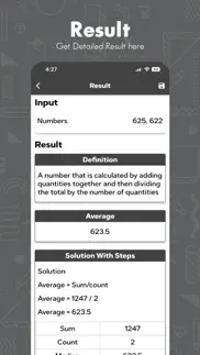 find average number calculator iphone screenshot 3