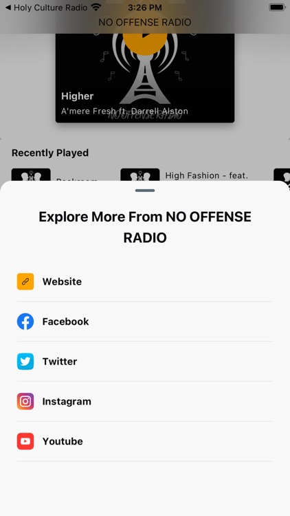 NO OFFENSE RADIO