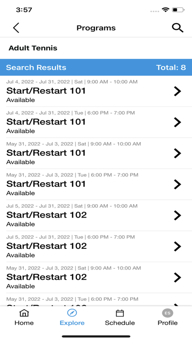 Pearson Tennis Screenshot