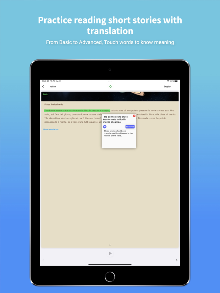 Italian Translator and Learn 