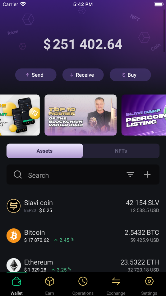 #1. Slavi: DeFi Crypto Wallet (iOS) بواسطة: SLAVI DEVELOPMENT CORP UAB