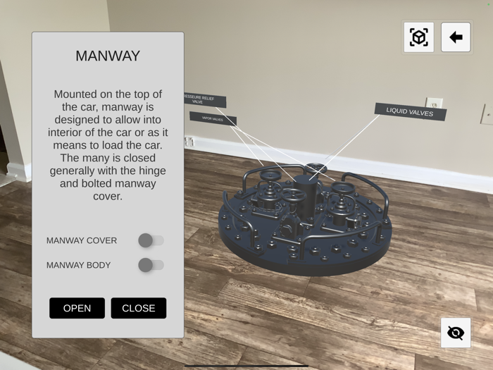 TRANSCAER AR Model Viewer