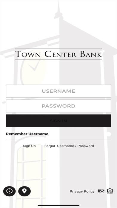Town Center Bank Screenshot
