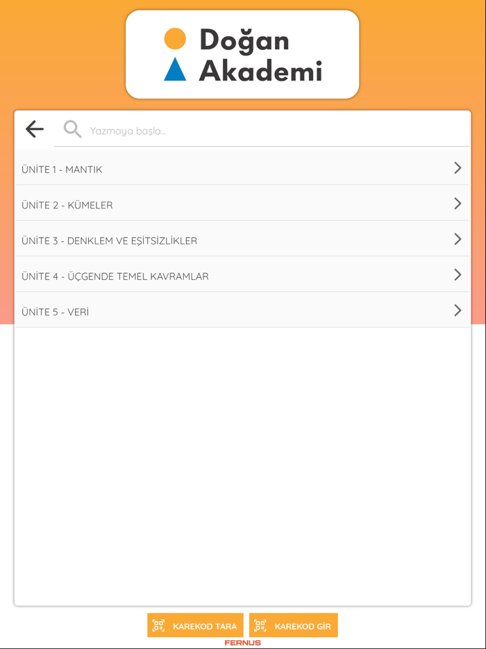Doğan Akademi Video Çözüm