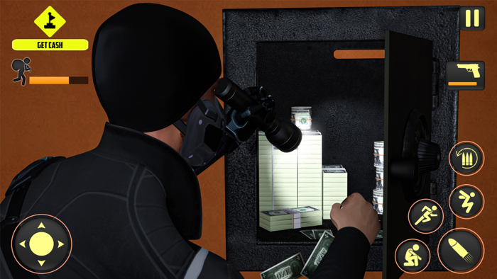 Thief Sneakers Rob and Escape