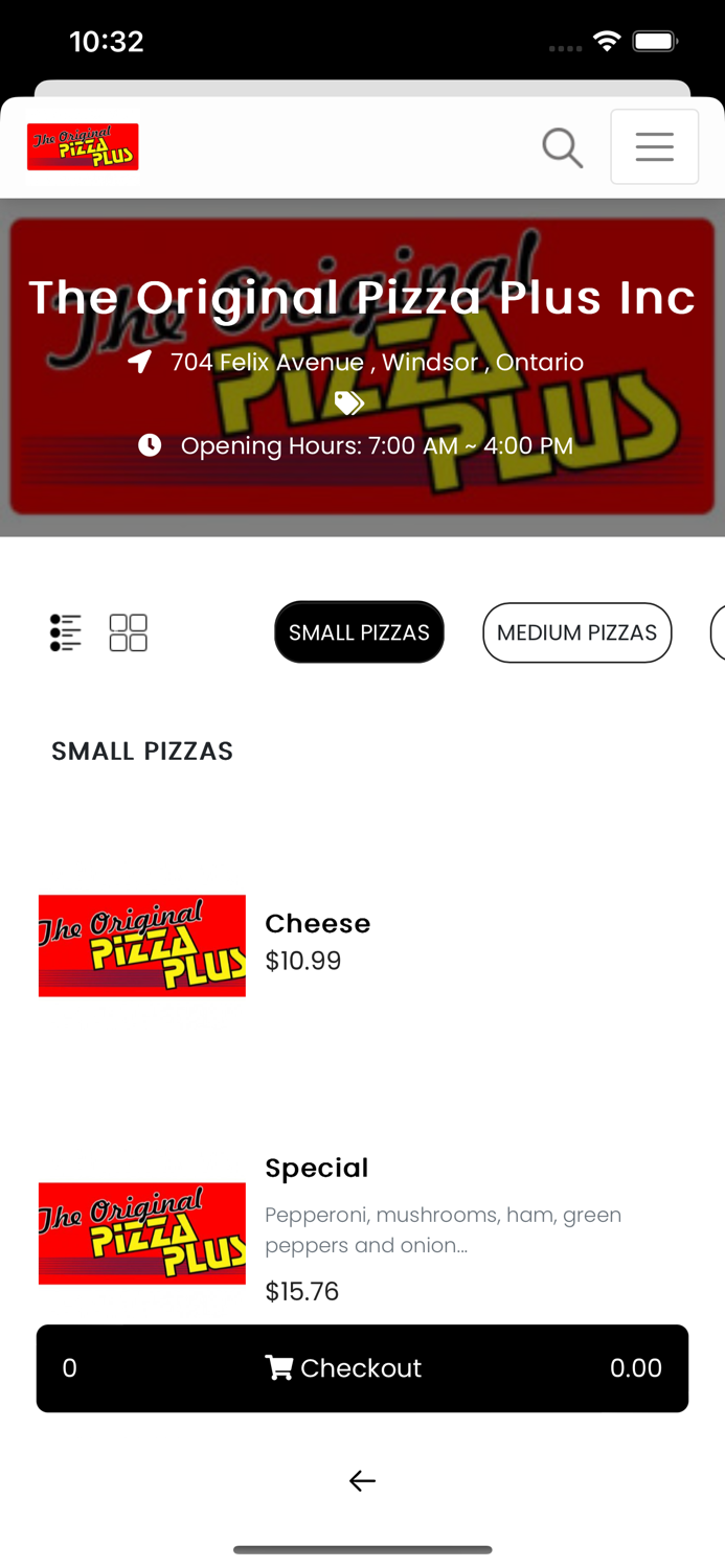 The Original Pizza Plus Inc
